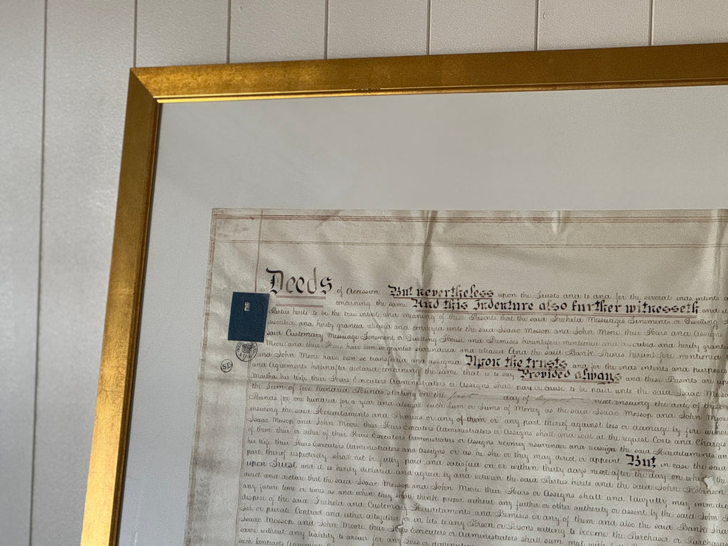 Papier d'acte encadré