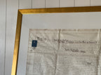 Papier d'acte encadré