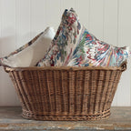 Housse de coussin marbrée avec bride assortie