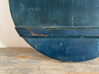 Superbe planche à pain antique bleu de Prusse