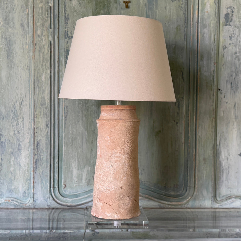 Lampe à jet de pluie en terre cuite espagnole, vers le XVIIe siècle