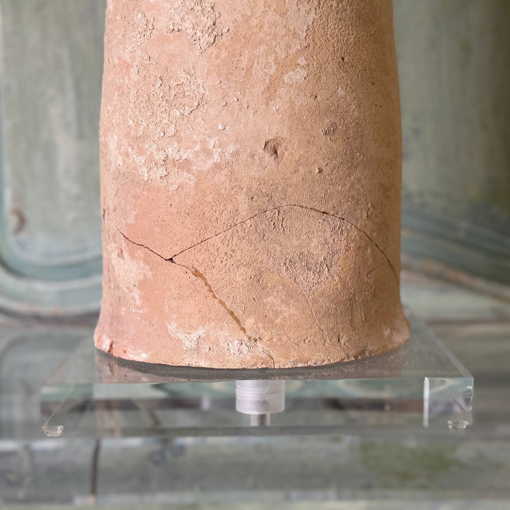 Lampe à jet de pluie en terre cuite espagnole, vers le XVIIe siècle