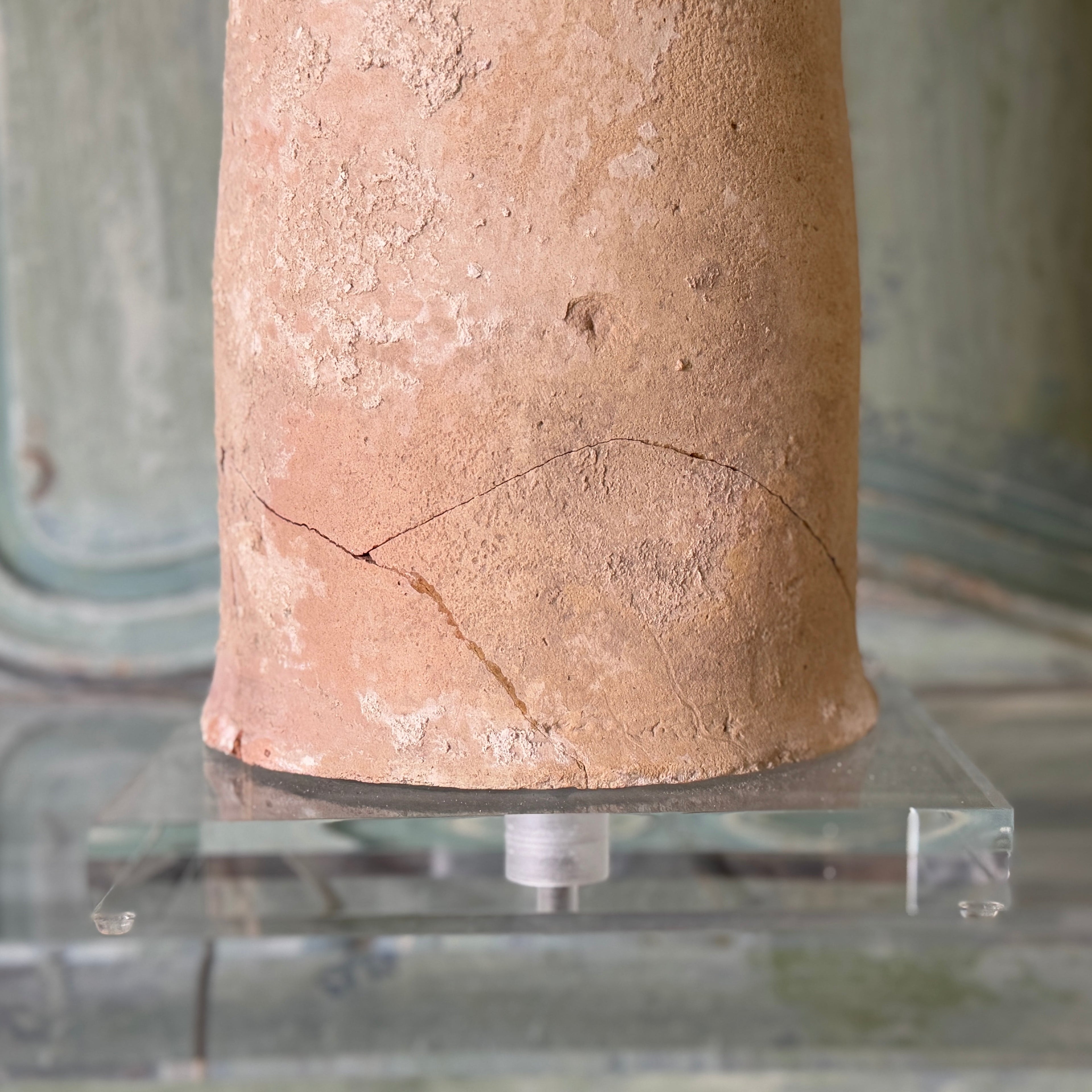 Lampe à jet de pluie en terre cuite espagnole, vers le XVIIe siècle