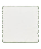 Serviette en lin festonnée