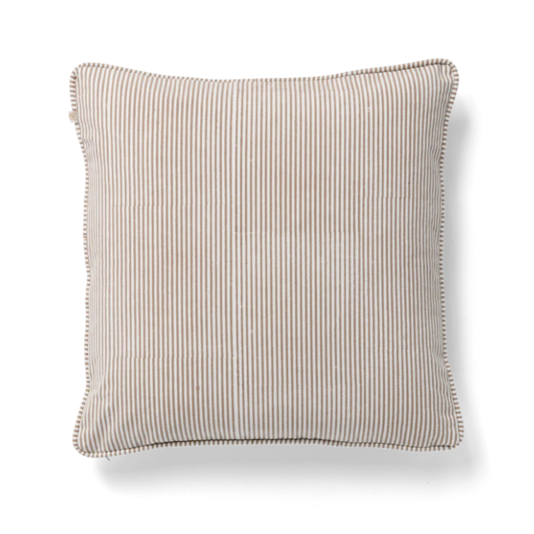 Housse de coussin en coton rayé Stockholm