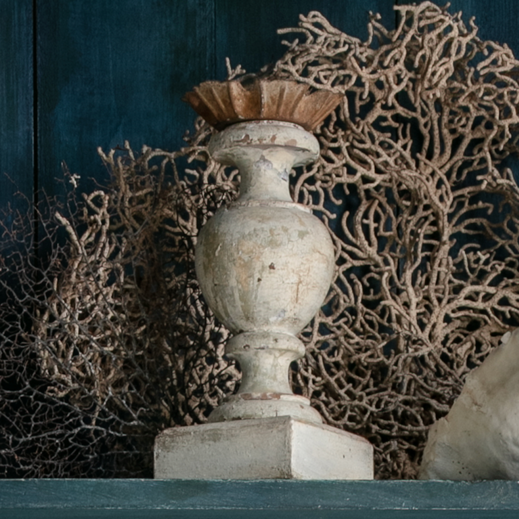 Chandelier en bois italien du XIXe siècle