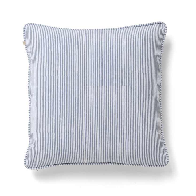 Housse de coussin en coton rayé Stockholm