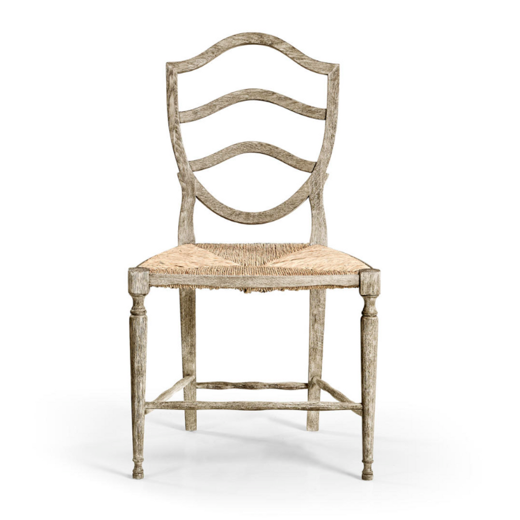 Chaise d'appoint en chêne gris Deauville