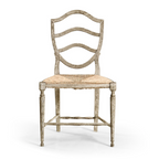 Chaise d'appoint en chêne gris Deauville