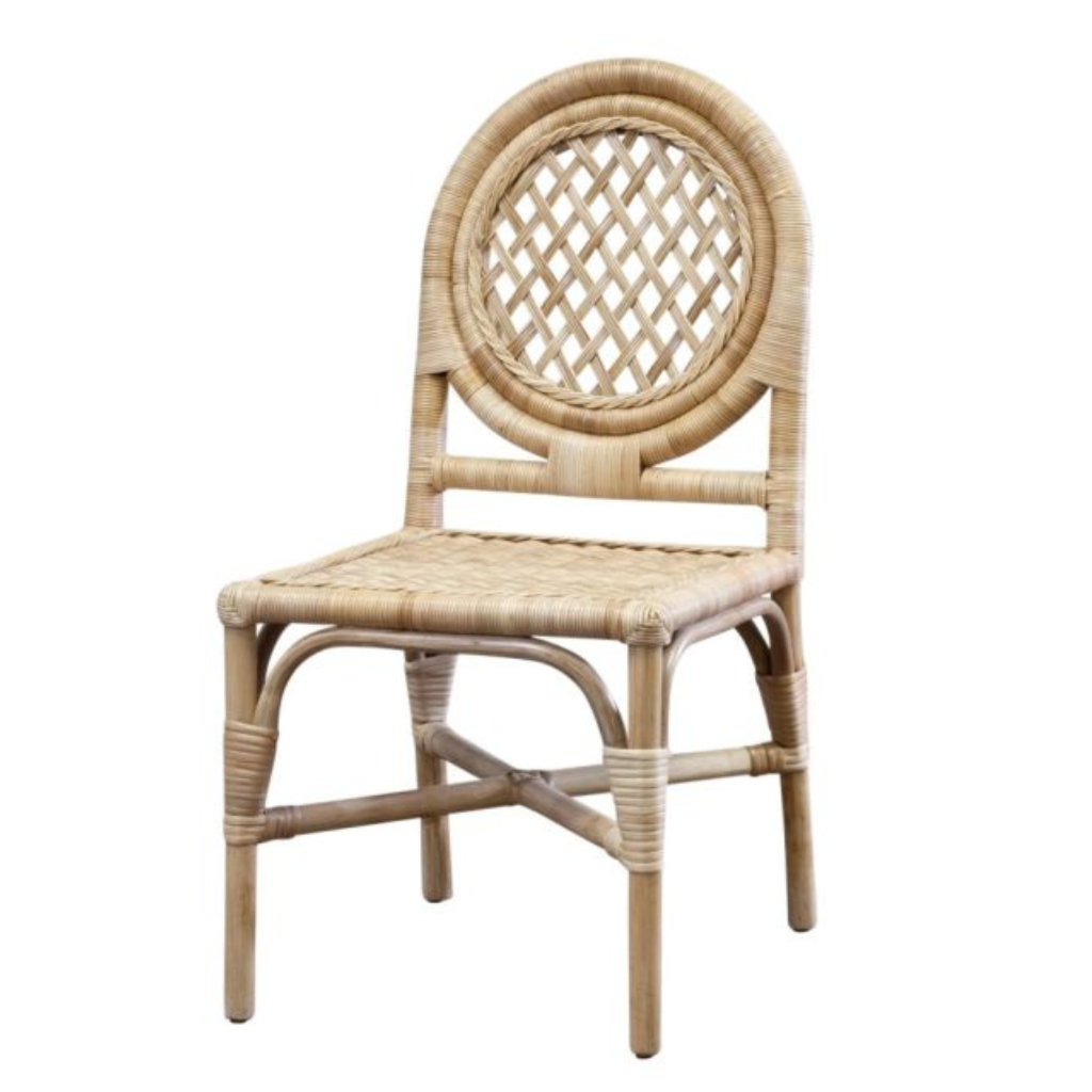 Chaise de salle à manger en treillis Darcy