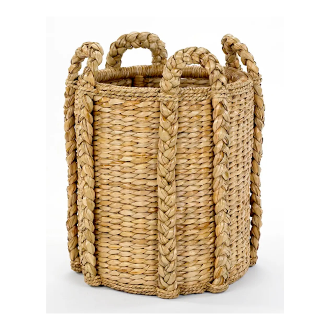 Panier à bûches en jonc