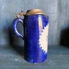 Pot d'un litre en porcelaine belge vintage