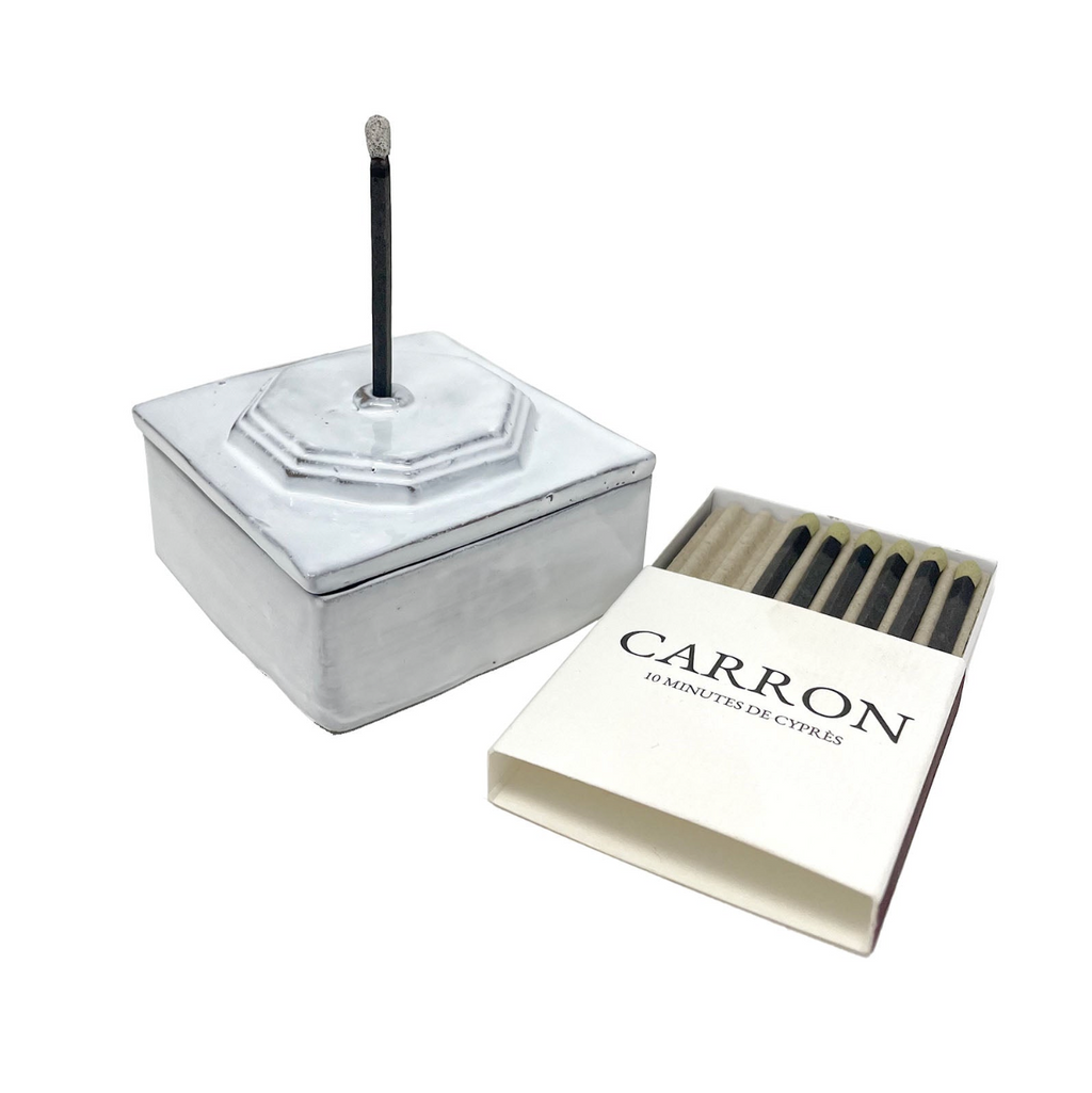 Coffret d'allumettes d'encens Paris avec encensoir par CARRON