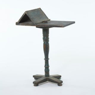 Table de lecture ancienne d'art populaire suédois, vers 1840